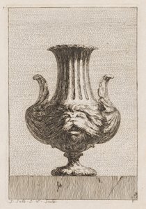 Suite med vaser: Plate 6, 1746. av Jacques Francois Joseph Saly