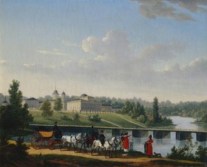 Gangen. Golitsins Estate Pekhra-Yakovlevskoe, 1820 av Jacques Francois Joseph Swebach