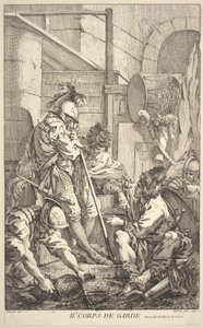 Second Guard-Room, midten til slutten av 1700-tallet. av Jacques Gabriel Huquier
