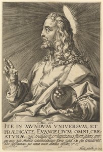 Kristus, fra Kristus og de tolv apostler, før 1609. av Jacques Granthomme