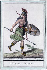 Old Amazon - i "" Encyclopedia of Travels"" av Grasset St Sauveur, red. 1796 av Jacques Grasset de Saint Sauveur