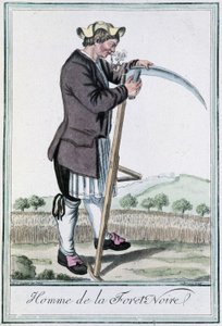 Man of the Black Forest - i "" Encyclopedia of Travels"" av Grasset St Sauveur, red. 1796 av Jacques Grasset de Saint-Sauveur