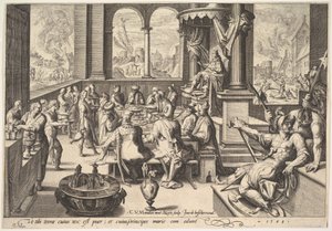 Allegory of the Government of a Childish King, 1588. av Jacques II de Gheyn