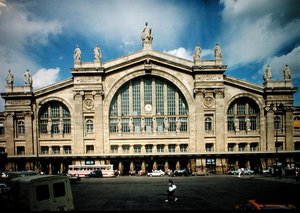Utsikt over fasaden til Gare du Nord, bygget 1861-63