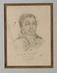 Portrett av Ignace-Eugène-Marie Degotti, ca. 1815-25 (kritt på lysebrunt papir) av Jacques Louis (workshop of) David