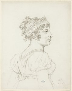 Byste av Caroline Bonaparte, prinsesse Murat, dronningen av Napoli av Jacques Louis David