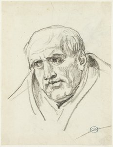 Byste av en eldre mann av Jacques Louis David