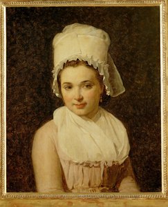 Catherine-Marie-Jeanne Tallard, kone til Francois Lamy, ordfører i Sougere/Yonne … av Jacques Louis David