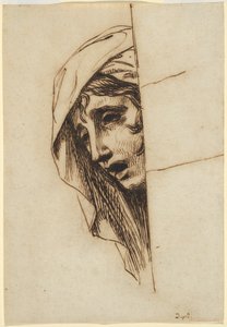 Hodet til en kvinne av Jacques Louis David