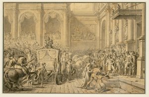 Keiserens ankomst... av Jacques Louis David