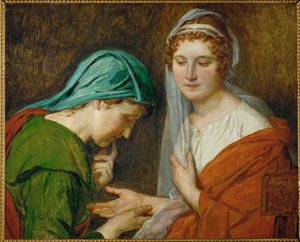 Spåkonen… (olje på lerret) av Jacques Louis David