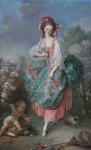 Mademoiselle Guimard som Terpsichore av Jacques Louis David