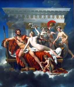 Mars desarmert av Venus og The Three Graces av Jacques Louis David