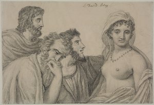 Phryné foran hennes dommere av Jacques Louis David