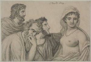 Phryné foran dommerne, ca. 1816-1820. av Jacques Louis David