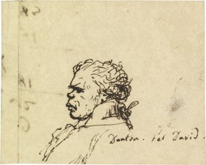 Portrett av Georges Jacques Danton 1759-1794 av Jacques Louis David