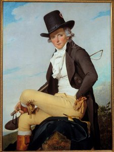 Portrett av Pierre Seriziat (1757-1847) kjekk bror til kunstneren Maleri av Jacques Louis David (1748-1825) 1795, olje på tre, Dim. 1,29x0,95 m - Portrett av Pierre Seriziat (1757-1847), kunstnerens svoger. Maleri av Jacques Louis David ( av Jacques Louis David