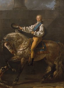 Ridesportrett av Stanisław Kostka Potocki av Jacques Louis David