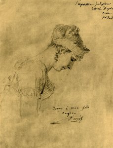 Skisse av Josephine ved Napoleons kroning, 2. desember 1804, 1921. av Jacques Louis David