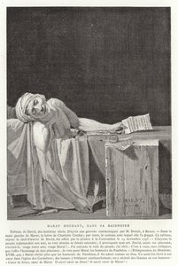 Marats død, 1793 av Jacques Louis David