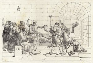 Sokrates død av Jacques Louis David