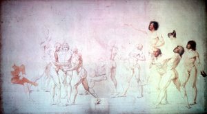 The Oath in the Tennis Court, 1791. av Jacques Louis David