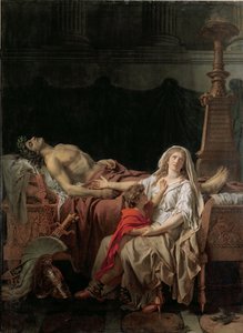 The Pain of Andromache, 1783 av Jacques Louis David