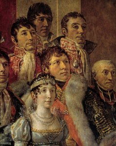 Napoleons rite. Detalj som skildrer Marie-Julie Clary (kona til Joseph Bonaparte av Jacques Louis David