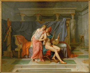 Kjærligheten til Paris og Helen ... av Jacques Louis David