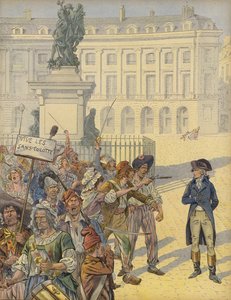 Napoleon Bonaparte midt i revolusjonær uro av Jacques Marie Gaston Onfray de Breville (Job)