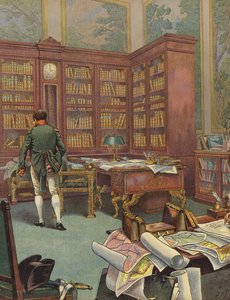 Napoleon Bonaparte konsulterte kart i sin studie av Jacques Marie Gaston Onfray de Breville (Job)