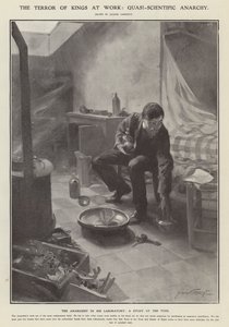Kongenes terror på jobb: kvasivitenskapelig anarki (litho) av Jacques-Marie Omer Camoreyt