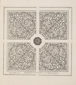 Design for Parterre, fra Theatre des Plans et Jardinages, pub.1652 (gravering)