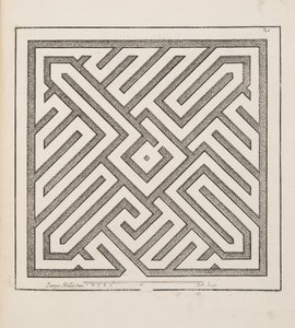 Design for Parterre, fra Theatre des Plans et Jardinages, pub.1652 (gravering)