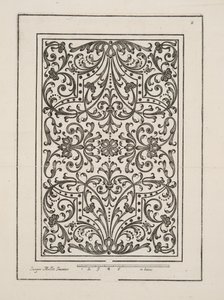 Design for Parterre, fra Theatre des Plans et Jardinages, pub.1652 (gravering)