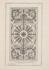 Design for Parterre, fra Theatre des Plans et Jardinages, pub.1652 (gravering)