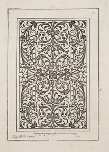 Design for Parterre, fra Theatre des Plans et Jardinages, pub.1652 (gravering)