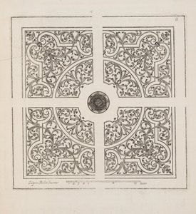 Design for Parterre, fra Theatre des Plans et Jardinages, pub.1652 (gravering)