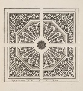 Design for Parterre, fra Theatre des Plans et Jardinages, pub.1652 (gravering)