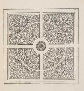 Design for Parterre, fra Theatre des Plans et Jardinages, pub.1652 (gravering)