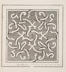 Design for Parterre, fra Theatre des Plans et Jardinages, pub.1652