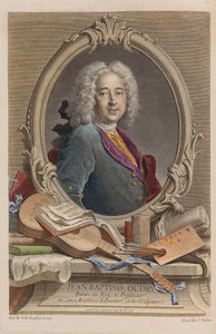 Portrett av Jean-Baptiste Oudry 1686-1755, 1755. av Jacques Nicolas Tardieu