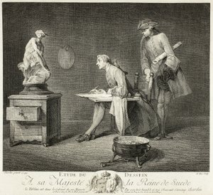 Tegnetimen av Jacques Philippe Le Bas