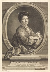 Robert le Lorrain av Jacques Philippe Le Bas after Hubert Drouais