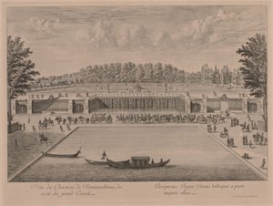 Chateau Fontainebleau fra Canal Grande av Jacques Rigaud