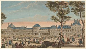Promenadene ved Tuileries-palasset av Jacques Rigaud
