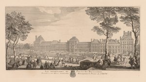 Promenadene til Palais des Tuileries av Jacques Rigaud