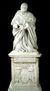 Monument til kardinal Pierre de Berulle (1575-1629) fra karmelittkapellet i Paris av Jacques Sarazin