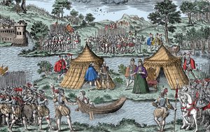 Edict of Amboise - Peace of Amboise som avslutter den første franske religionskrigen