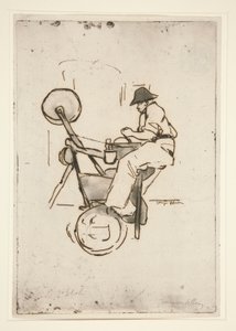 Le r?mouleur (knivsliperen) av Jacques Villon